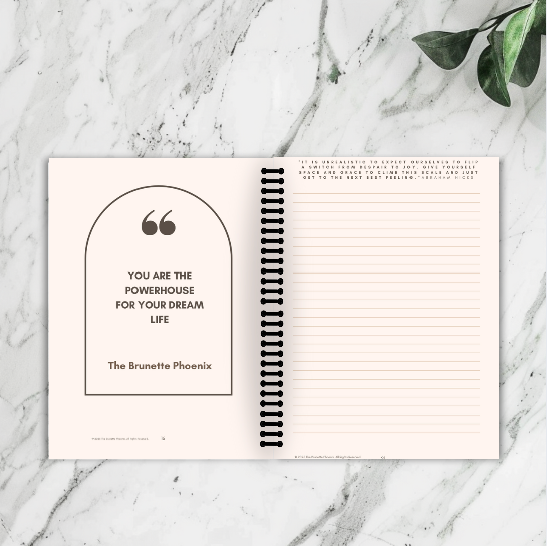 The Manifestation Mindset Workbook-Hardback Notebook Version